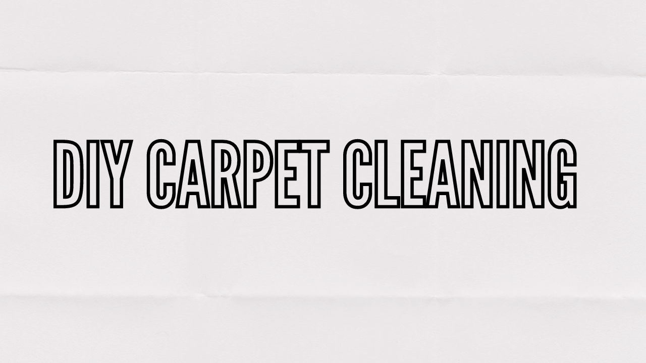 diy carpet cleaning in text
